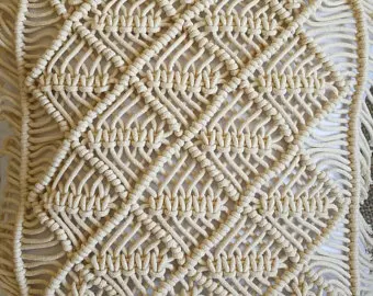 Macrame Cushion Cover Bohemian Throw Pillow Cover Wedding