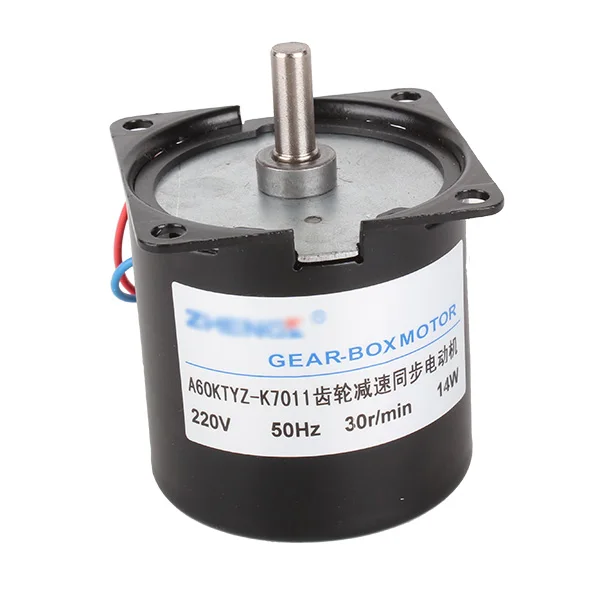 

High Torque AC 220V 30RPM Gear-Box Electric Synchronous Gear Motor Replacement