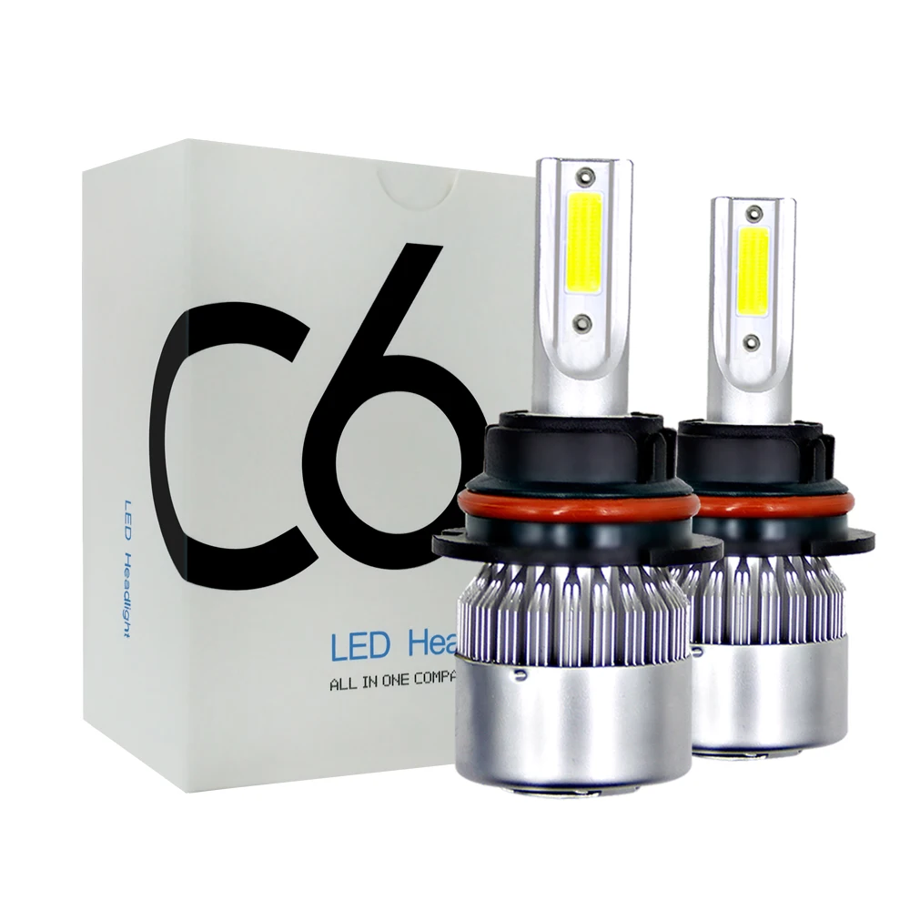 

C6 H7 H4 LED H13 H11 H1 9005 9006 HB2 HB3 HB5 H3 COB 72W 8000LM Car Headlights Bulb Head Lamp Fog Light White 6000K