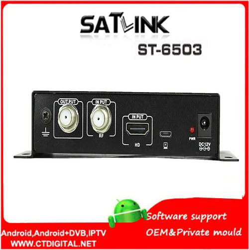 Satlink Φ DVB T модулятор маршрута AV маршрутизатор DM T|Спутниковое ТВ| |