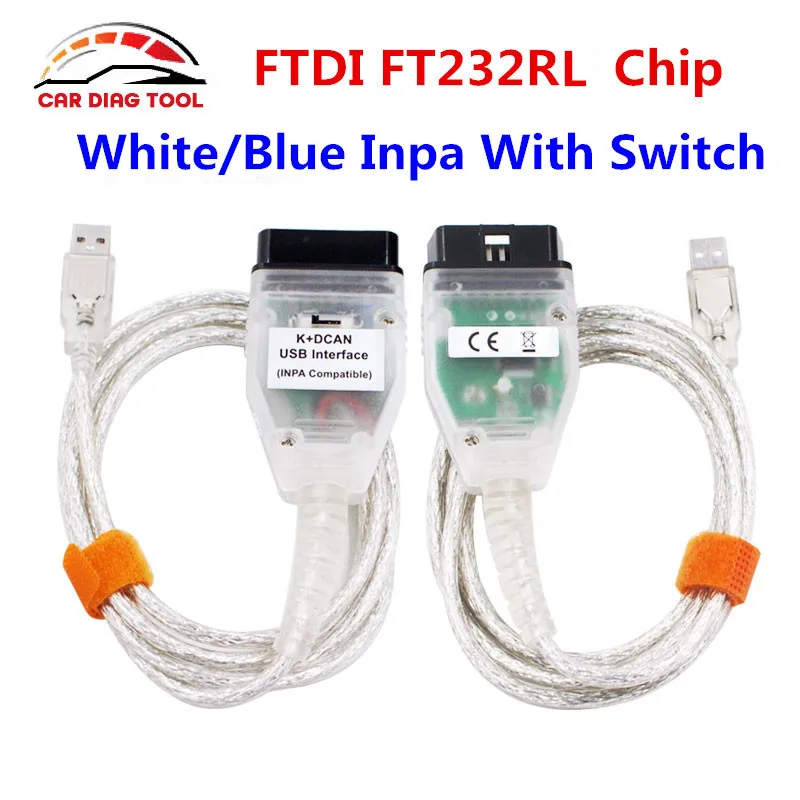 Высокое качество для BMW INPA K + может с FTDI FT232RL чип коммутатором D USB OBD кабель