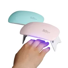 6 Вт USB портативная солнечная Мини УФ-лампа для ногтей сушилка для УФ-гель-лака отверждение 6 шт. светодиодный светильник Сушилка для маникюра машина для дизайна ногтей сушилка Инструменты