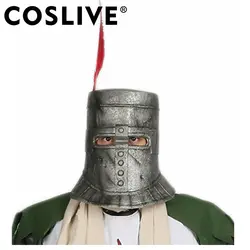 Coslive Dark Souls Solaire шлем серебристо-серая латексная маска для взрослых косплей реквизит Хэллоуин, праздничная вечеринка маски костюм