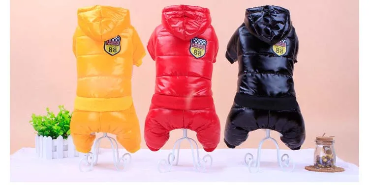 Waterproof Puppy Pet Ski Suit Winter Dog Clothes Red Blue Sport Chihuahua Clothing for Dogs Yorkshire Terrier Jumpsuit Parkas1