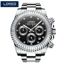 LORE Automatic Mechanical Watch Mens Watches Top Brand Luxury Diamond Stainless Steel 200m Waterproof Sapphire Diving Watches LORE Automatic Mechanical Watch Mens Watches Top Brand Luxury Diamond Stainless Steel 200m Waterproof Sapphire Diving Watches