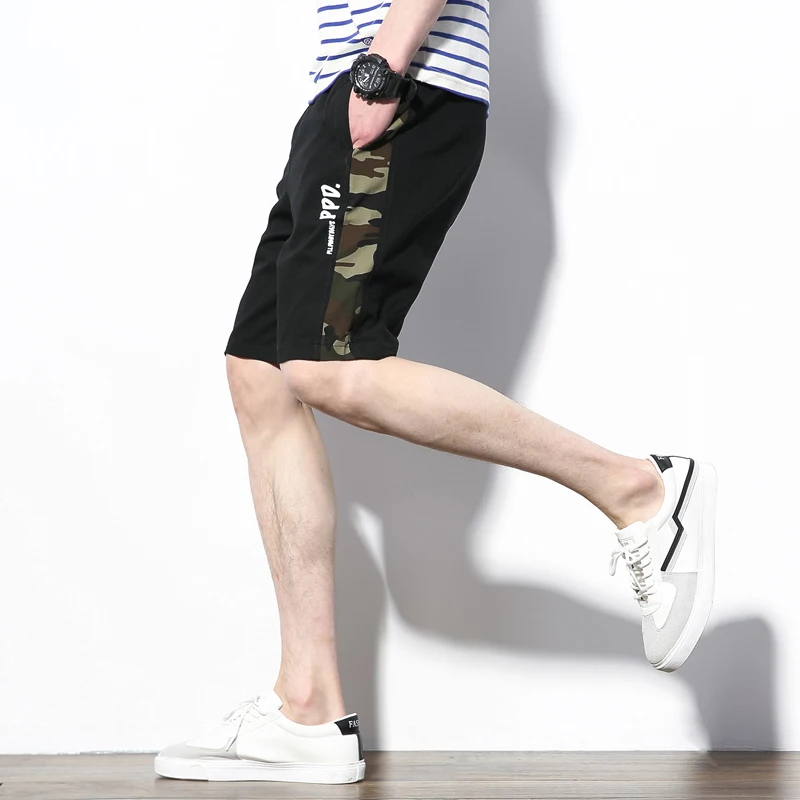 Summer Лето Плюс Размер камуфляжные шорты мужские короткие штаны Мешковатые повседневные мужские шорты хлопок шорты для бега