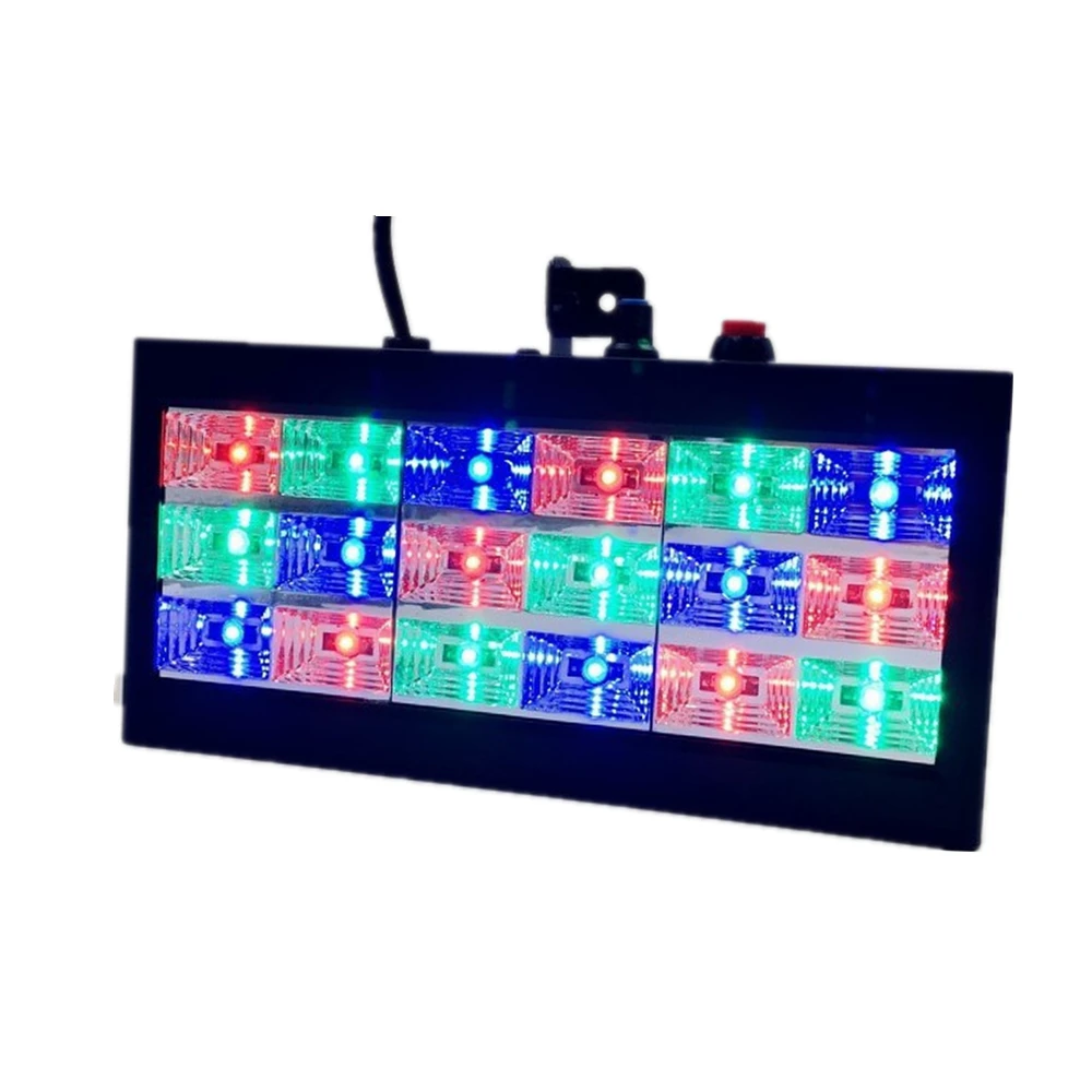 

LED Stage Light 18 LEDs Voice Control Strobe Light Color High Brightness Ktv Flash Strobe Bar Stage Lighting 110V 220V for Party
