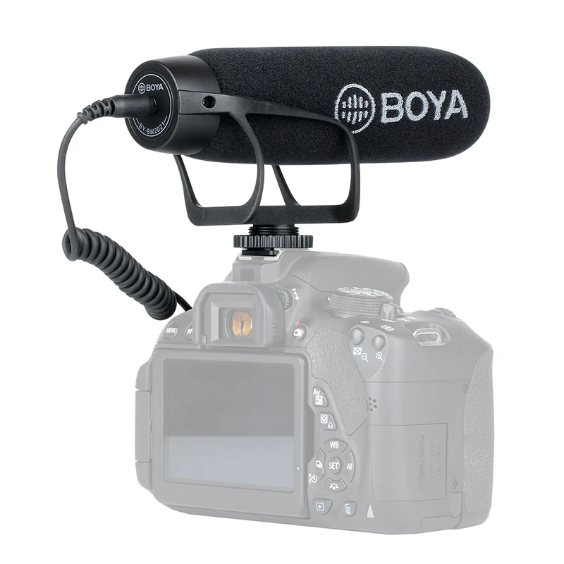 BOYA BY BM2021 Cardioid на камеру микрофон для DSLR Nikon Canon камкордер телефон с 3 5 мм TRS TRRS