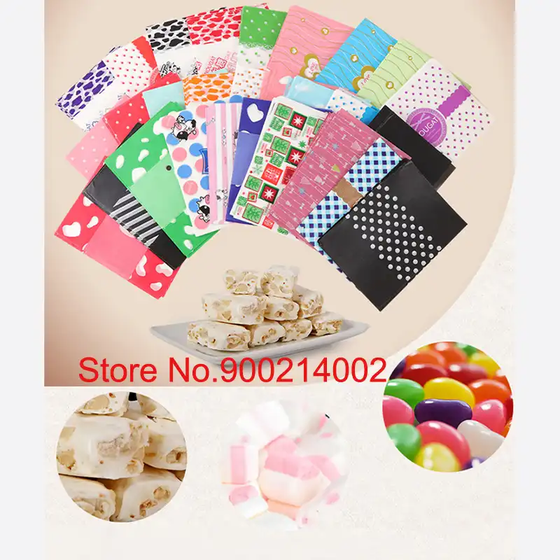100 pcs cow candy handmade diy nougat wrapper candy paper dozens of optional candy wrappers candy wrappers