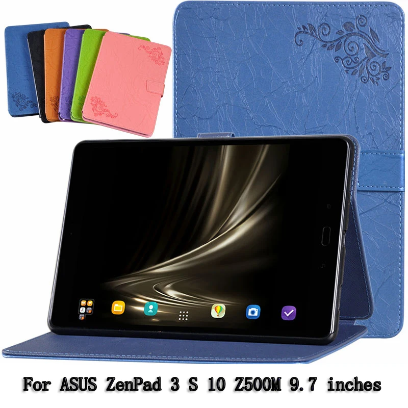 PU кожаный чехол подставка для Asus ZenPad 3 s 10 z500m 9.7 дюймов моллюск В виде ракушки