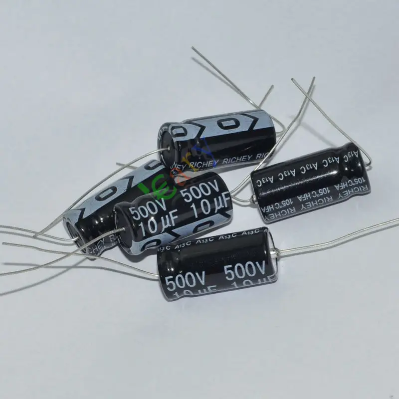 

Wholesale and retail 5pc 500V 10uf 105C New long copper leads Axial Electrolytic Capacitor audio amp free shipping