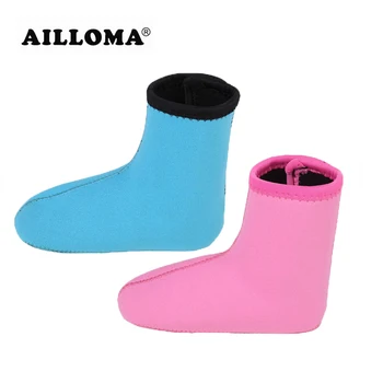

AILLOMA 3mm Neoprene Kids Diving Socks Keep Warm Swimming Shoes Beach Boots Prevent Scratches Diving Equipment Non-slip Socks