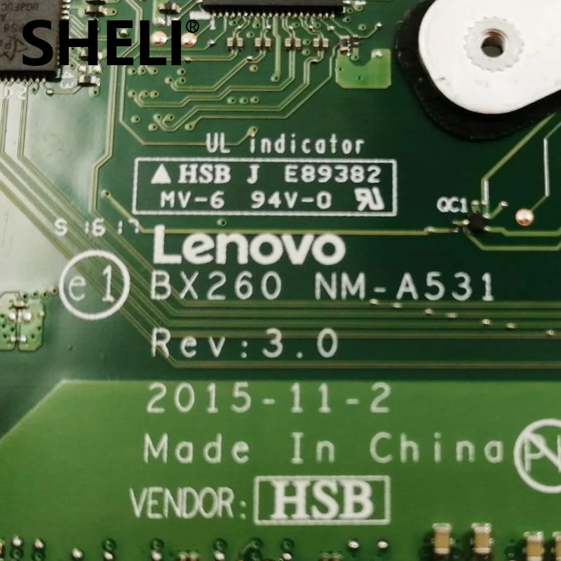 Шели BX260 NM-A531 для lenovo ThinkPad X260 ноутбук FRU системной платы 00UP198 Процессор i5 6300U DDR4 тесты работы