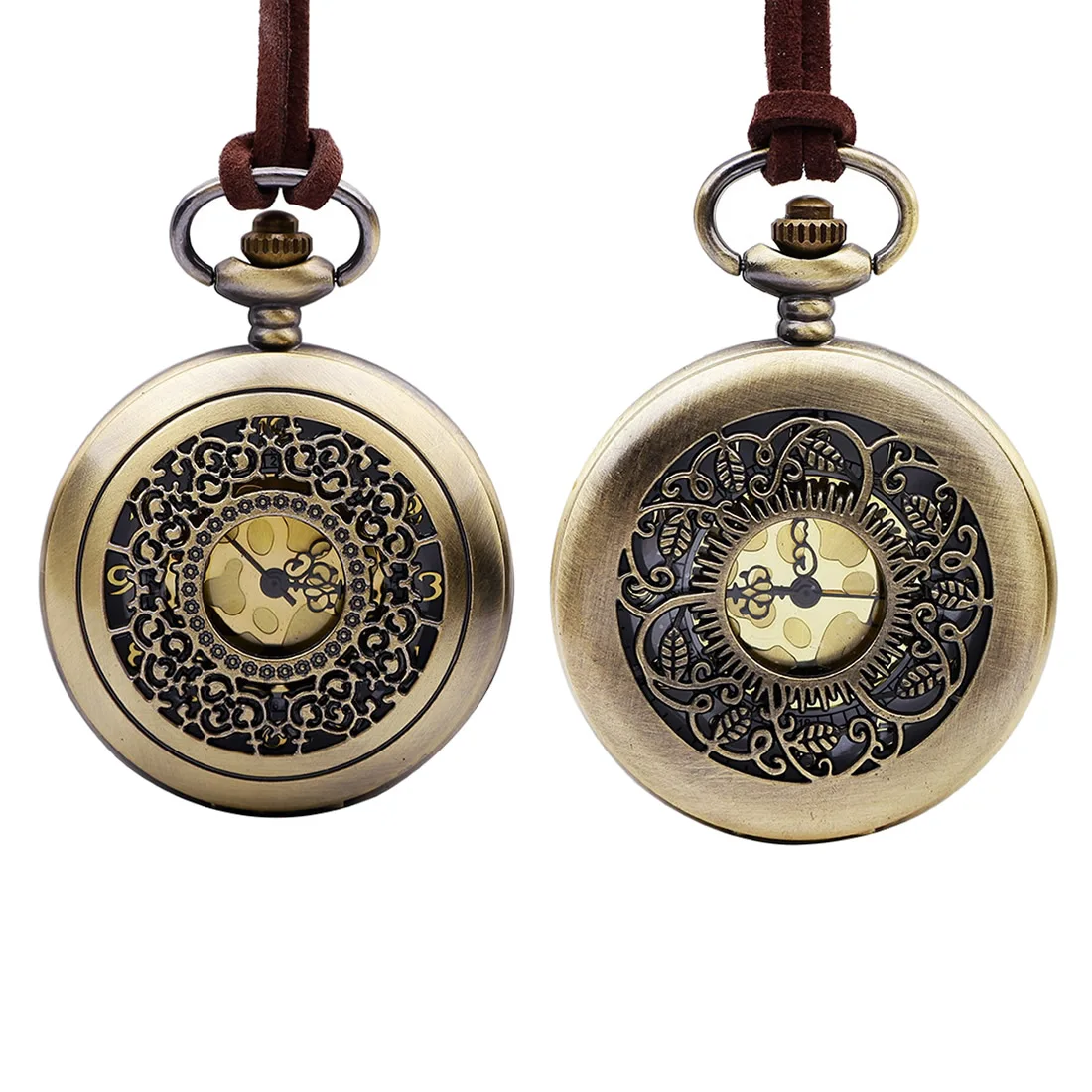 Men Women Quartz Pocket Fob Watch Titanium Men Watch Necklace Pendant