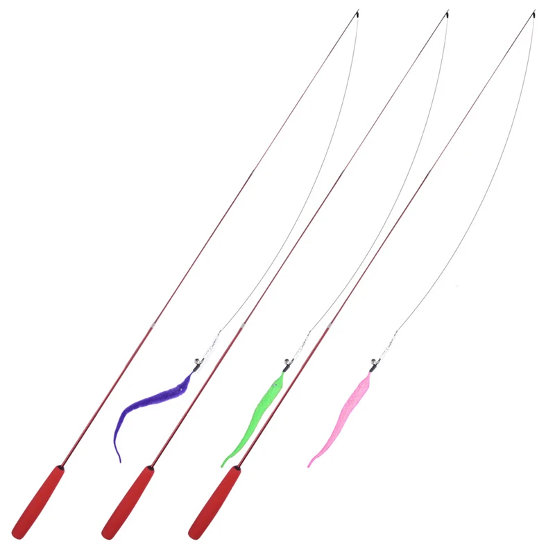 Cute Design Cat Stick Flexible Extendable Pet Cat Toy Wire Feather Teaser Plush Flying Training for Cat 1pcs Color Randomly Cute Design Cat Stick Flexible Extendable Pet Cat Toy Wire Feather Teaser Plush Flying Training for Cat 1pcs Color Randomly