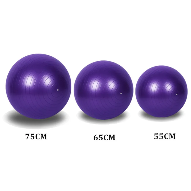 Sports Yoga Balls Exercise Stability Ball Pilates Fitness Gym Balance Strength Training Workout Massage Ball 45cm 55cm 65cm 75cm