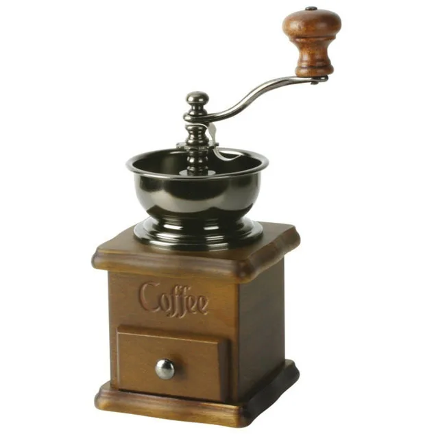 YAMI руководство по эксплуатации деревянные Кофе шлифовальная машина handuse Кофе шлифовальный станок мельница для кофейных зерен