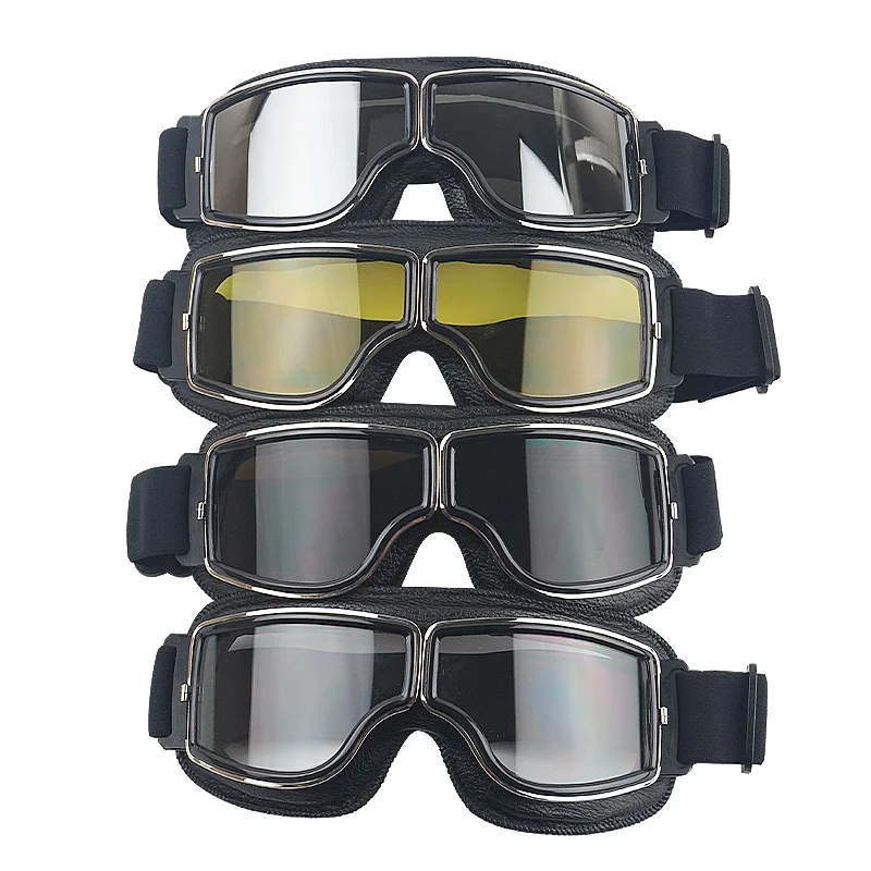 

VCOROS motorcycle helmet goggles vintage moto scooter helmet goggles retro racing motorbike helmet Anti-UV goggles