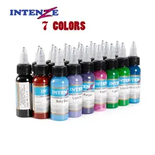 7 шт. татуировки перманентный Цвет 30 мл для глаз бровей Книги по искусству набор чернил