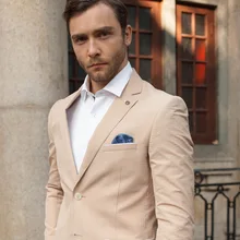 Новое поступление, модный пиджак, костюм, хаки, чистого цвета мужские однобортные формальные мужские пиджаки для ужина, большие размеры, 4XL