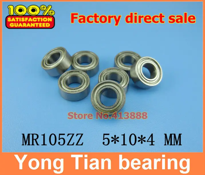 Roulement à Billes Miniature à Gorge Profonde, Scellé Bleu, 4 X 10 X 4