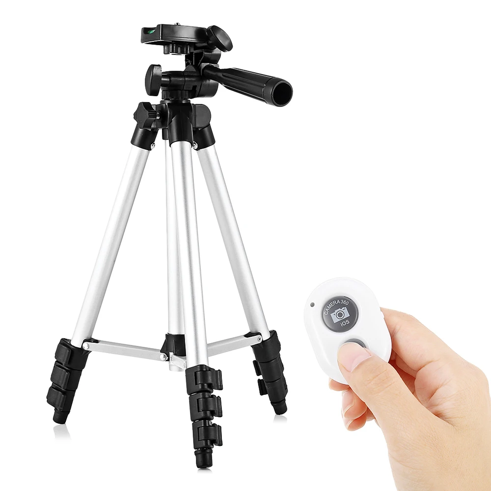 HM3110A Professional Portable Travel Camera Tripod With Bluetooth 4.0