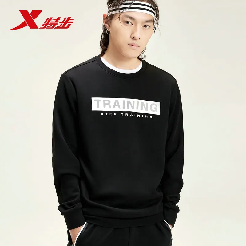 

881329059203 xtep men sport hoodies exercise breathable fitting sportwear sport hoodies for men