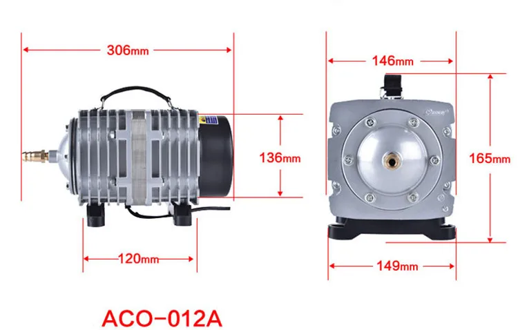 Resun ACO 001 003 004 006 008 008A 012 012A 018 018A Электромагнитная воздушный насос ACO-001 ACO-003 ACO-004 ACO-006 ACO-008 ACO-012