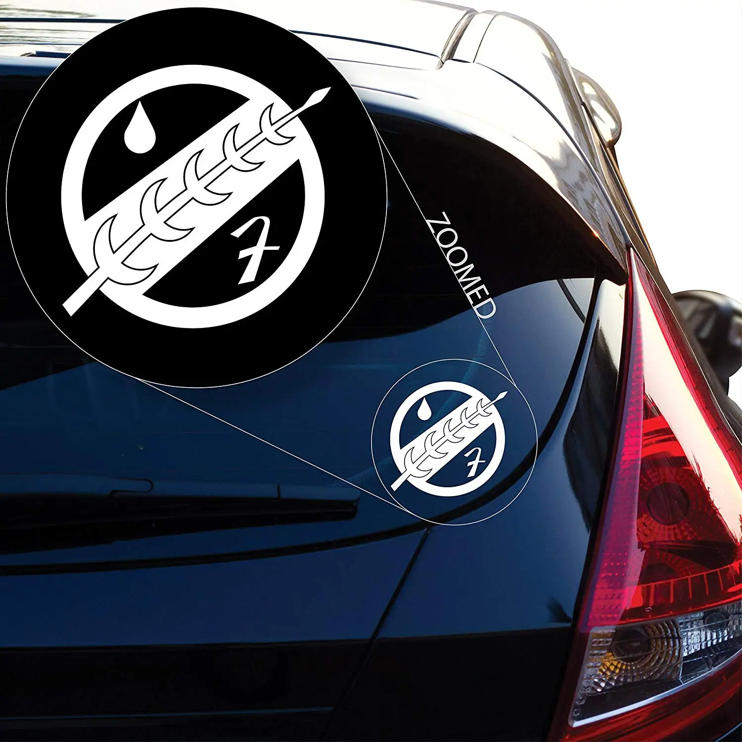 

Yoonek Graphics Mandalorian Crest Vinyl Decal Sticker # 495 (4" x 4", White)