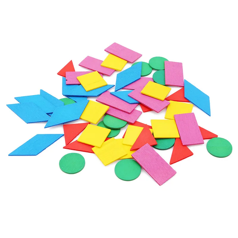 Фигурки Математика из дерева Монтессори развивающие математические игрушки математические круглые цветные деревянные игрушки для детей