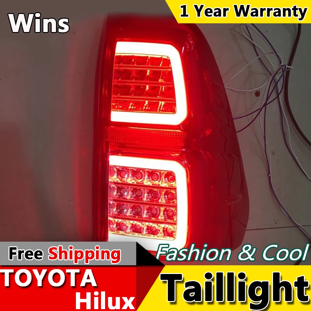 Wins lights for Toyota Hilux Tail Lights 2014 2016 New Revo LED Tail