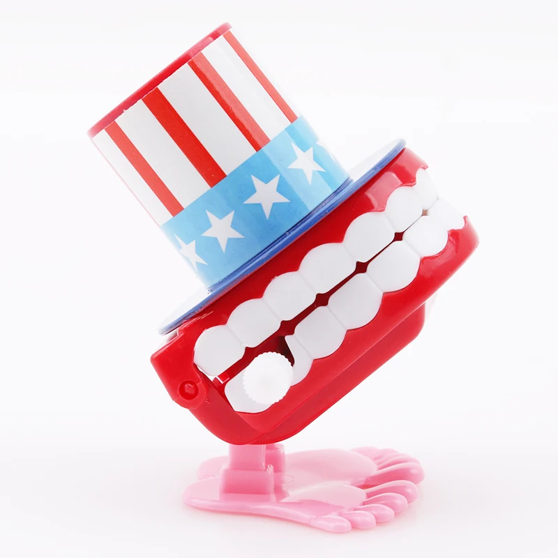 Стоматологические Игрушки Весна Ветер вверх прыжок зуб стоматологический подарок весна пластиковые игрушки прыжок зубы цепь для детей