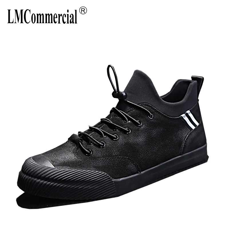 

Genuine Leather men's shoes spring autumn summer all-match cowhide breathable sneaker fashion boots men casual shoes Leisure