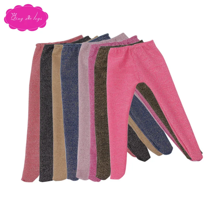 

Doll clothes pants Various styles leggings stockings fit 18 inch Girl doll and 43 cm baby dolls c564-c569
