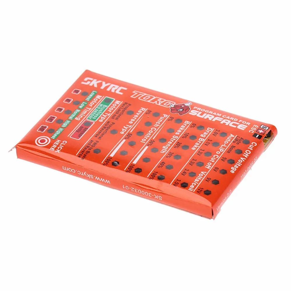 Программная карта SKYRC для LEOPARD TORO 60A 120A 150A Бесщеточный Регулятор скорости ESC|program