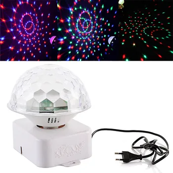 

LED RGB Disco DJ Stage Light Sound-activate Rotating LED RGB Crystal Magic Ball Effect Light Disco DJ Stage Lighting
