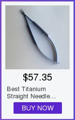 140mm com Pinças Oftálmicas da Cirurgia dos Círculos de 0.5mm Pinça Oftálmica Titanium Scissor 18 oftálmicas da cirurgia dos círculos de 0.5mm