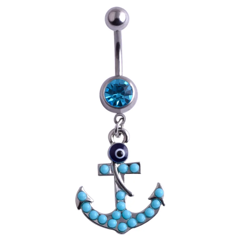 1 Stuck Stahl Blau Nabel Piercing Nabel Ohrring Bauchnabel Ringe Kristall Piercing Nombril Bauch Piercing Sex Korper Schmuck Pircing Crystal Piercing Piercing Nombrilbody Jewelry Aliexpress