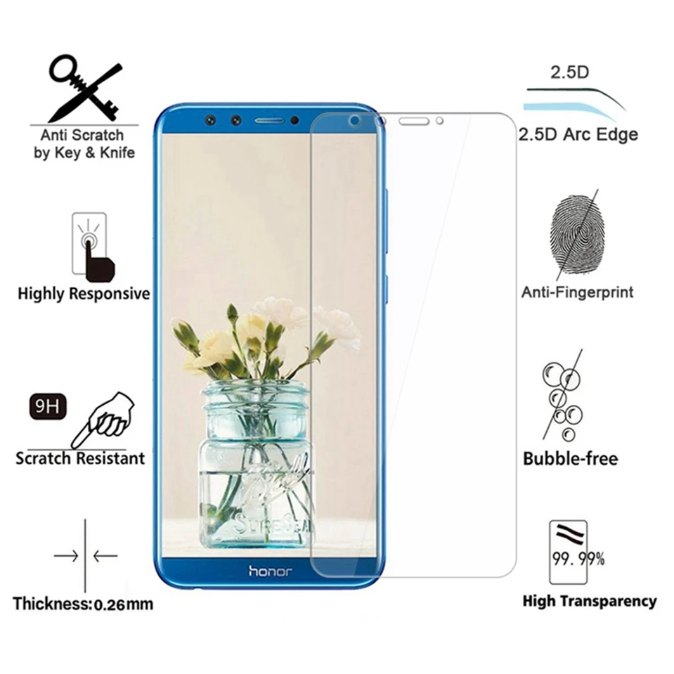 WHaY 2.5D Glass For Huawei Honor 9 Lite Film Cover 9H Tempered Glass Case For Huawei Honor 9 Lite Honor9 Lite Screen Protector   (15)