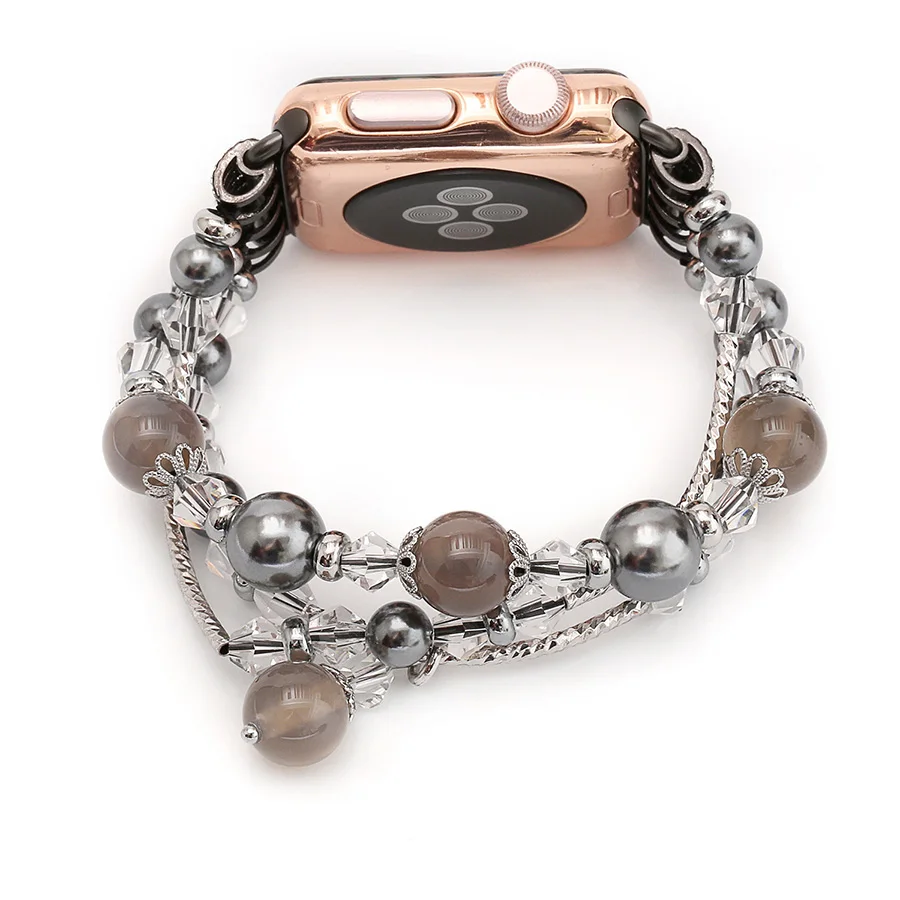 Ágata Pulseira Pulseira Cinta para iWatch 42mm 38mm das Mulheres