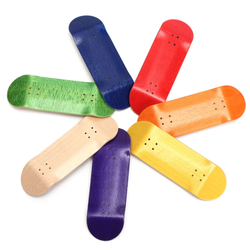 Базовый деревянный фингерборд Профессиональный палец скейтборд деревянные Fingerboars с подшипниками колеса пенопластовая лента набор 7 цветов
