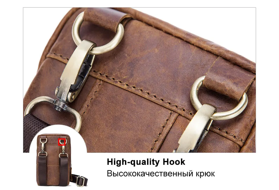 10 genuine leather waist packs fanny pack belt bag