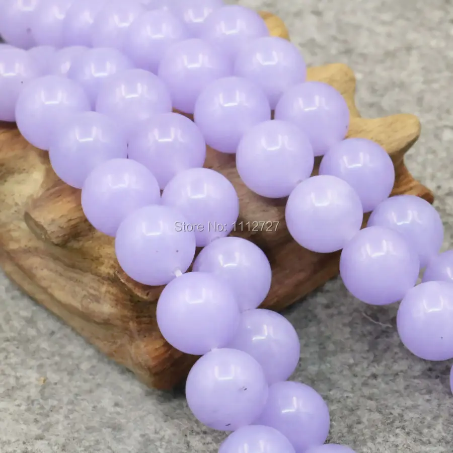 

8 10 12mm Purple Amethysts Crafts Loose Round Beads Crystal Semi Finished Stones DIY Jewelry Making 15inch Women Gifts Ornaments