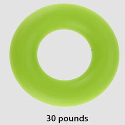 30/40/50 фунтов Силовые захваты для рук, силиконовые рукоятки для упражнений на ладонь, уплотнительное кольцо для тренажерного зала, фитнеса, силовое усилие, рукоятка Q - Цвет: Зеленый