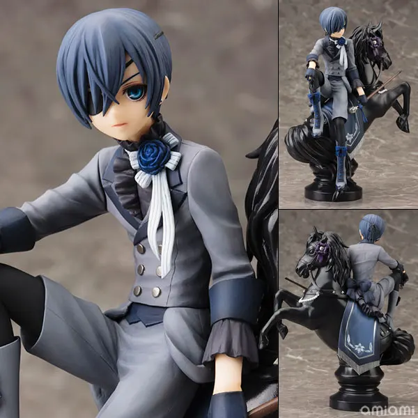 Black Butler Book of Circus Kuroshitsuji Ciel PVC Action Figure Collectible Model Toy 18cm KT052