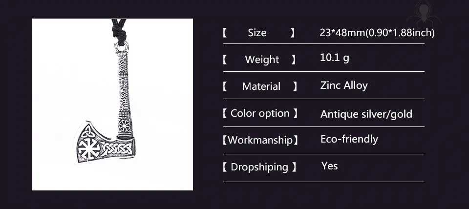 Dawapara славянские изделия Коловрат Trinity символ топор подвеска, амулет Viking ювелирные изделия в готическом стиле, Цепочки и ожерелья
