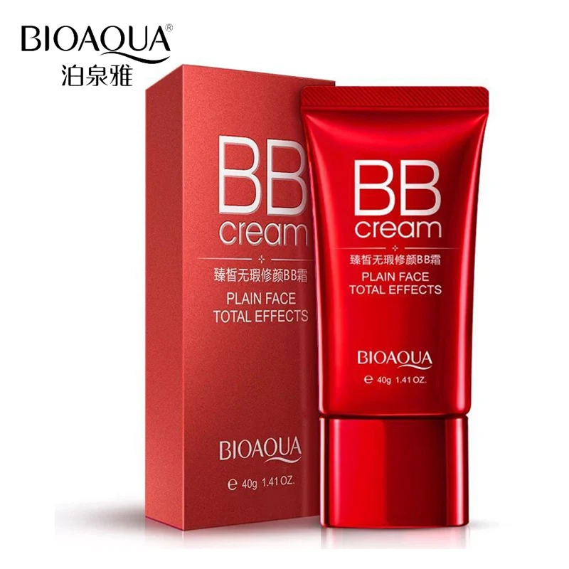 

BIOAQUA Brand Hyaluronic Acid Collagen BB CC Cream Moisturizing Brighten Foundation Cream Total Effects Plain Face Makeup Korean