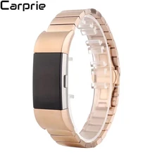 Новая лучшая цена! Бамбуковый фестиваль нержавеющая сталь браслет Смарт часы ремешок для FitBit Charge 2 Прямая jun26