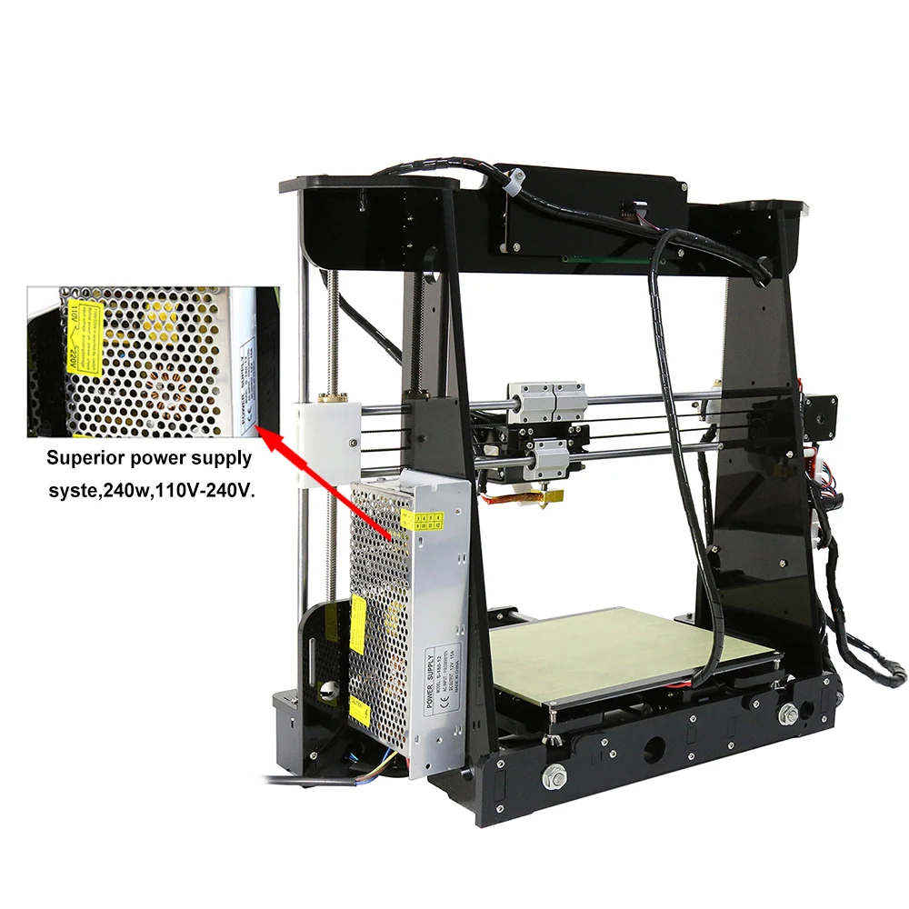 Anet A6 A8 Нормальный/автоматический уровень 3d Принтер Комплект Большой размер Reprap Prusa i3 3d принтер комплект DIY Impresora 3D с PLA нитью Рождество