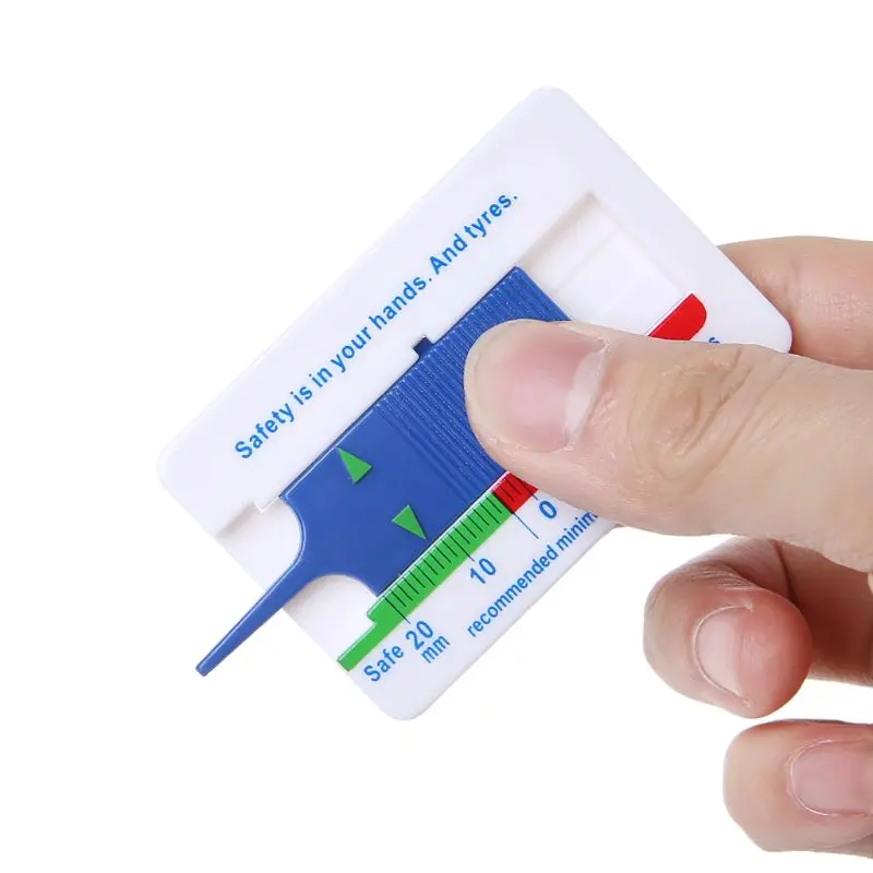 

Tyre Tread Depth Gauge Car Motorcycle Trailer Wheel Measure Tool Depth Caliper Plastic Measuring Tools